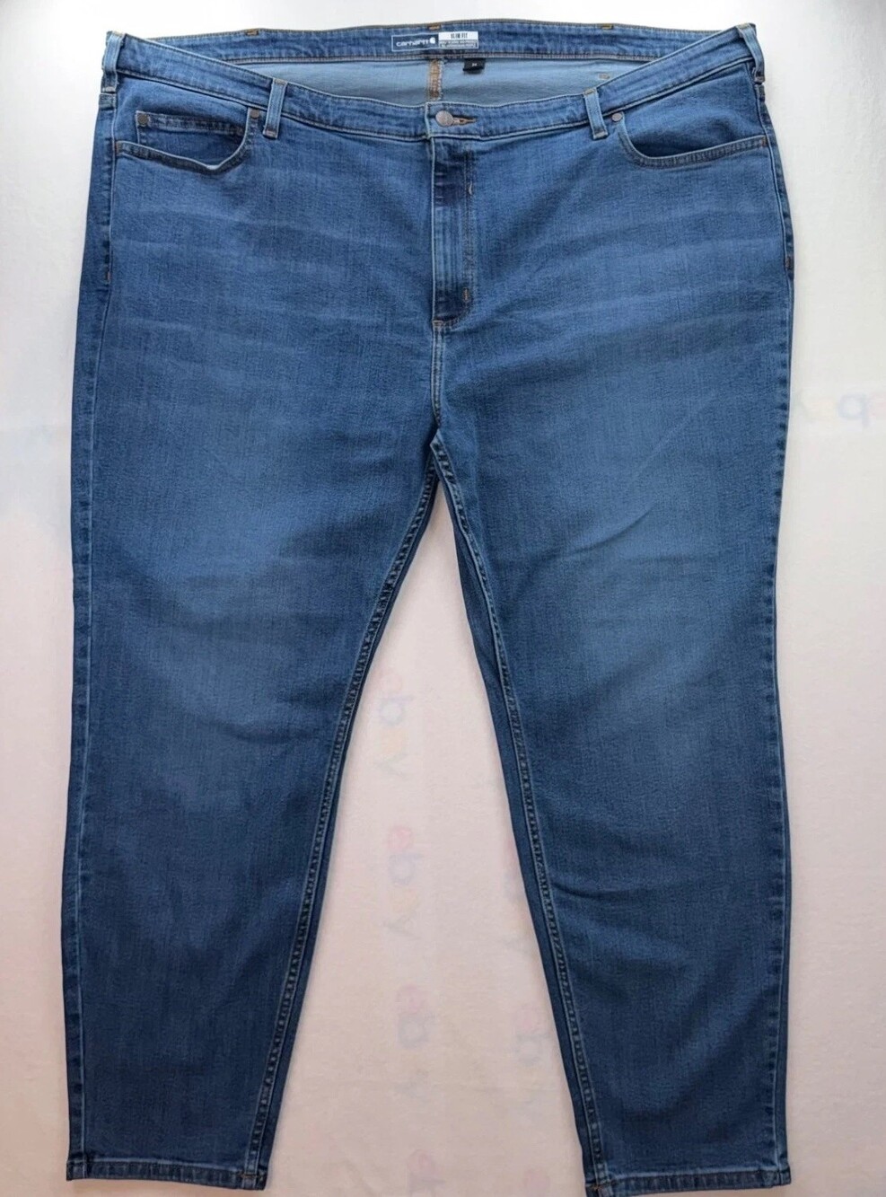 Carhartt Womens Rugged Flex Slim Fit Jeans 26 Regular Blue Denim